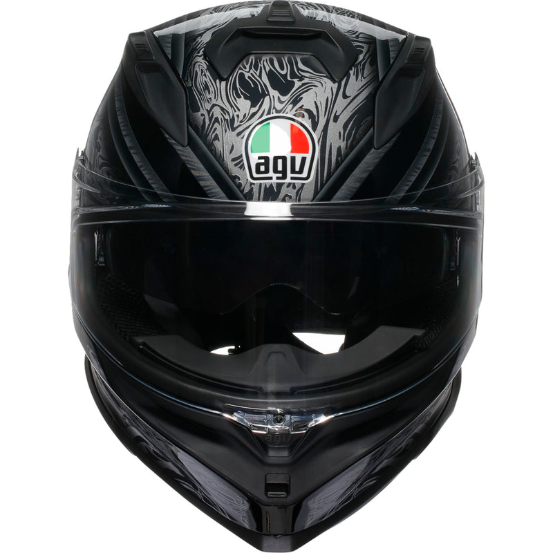 AGV K7 Damascus Helmet - Black/Silver