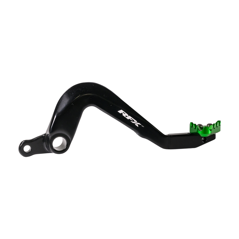 Rfx Rear Brake Pedal Green Solid-TIP - FXRB 20301 99GN Kawasaki KX 85 2001-2025
