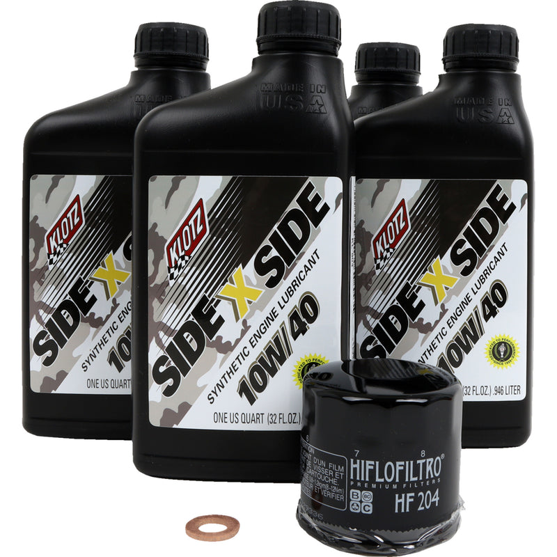 KLOTZ OIL 3601-0922 KU-109 Side-by-Side Oil Change Kit Oil Change Kit - Kawasaki - 10W/40