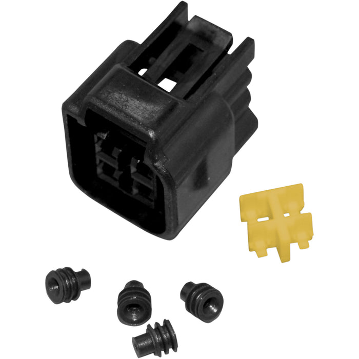NAMZ 2120-0610 NC-FW04F Replacement Connector Component — Wiring Connector Motorcycle 4 Position Female Connector Kit
