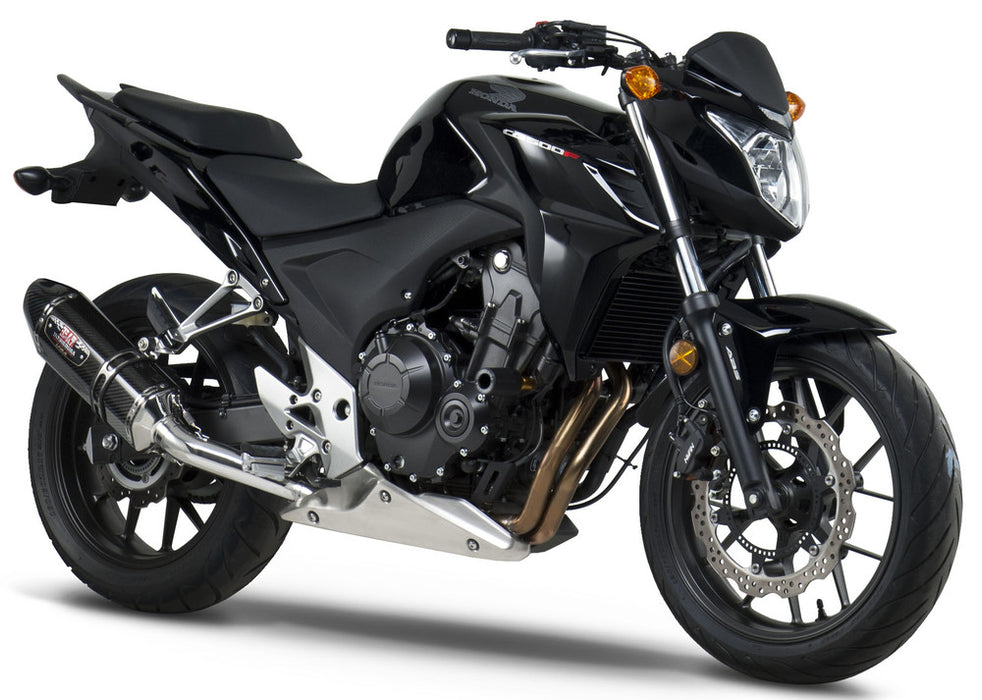 Yoshimura 960-1211 1250020220 EXHAUST STREET R-77 SLIP-ON SS-CF-CF