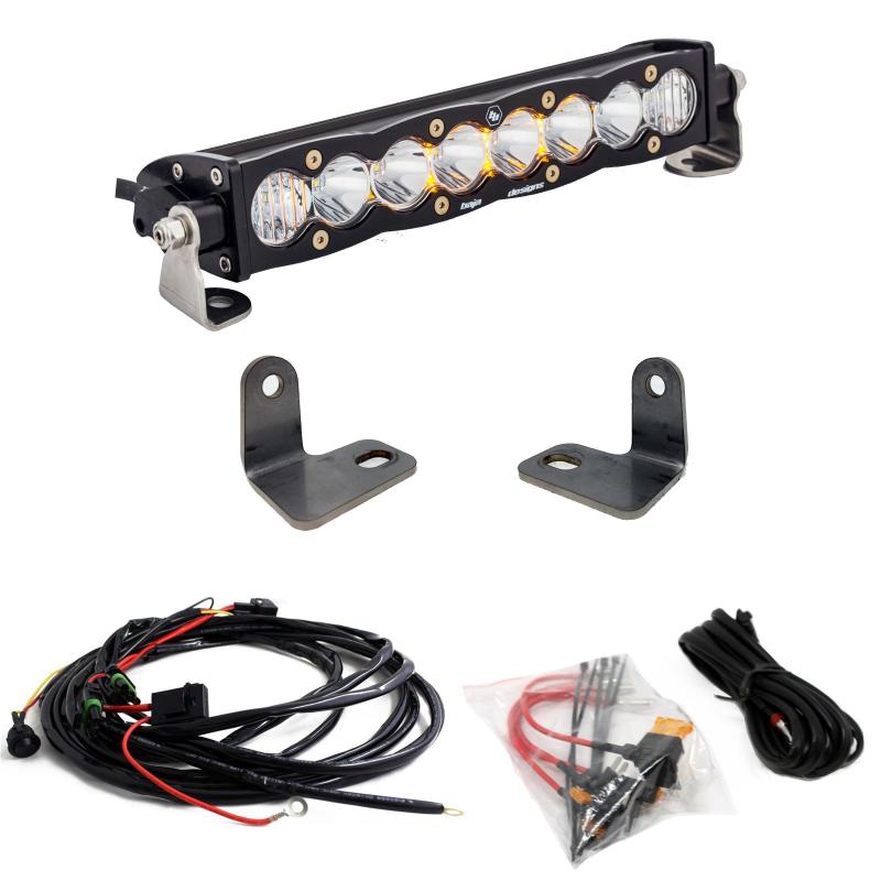Baja Designs 447073 16-18 Polaris RZR Turbo XP S8 Series 10in Light Bar Kit - User 1