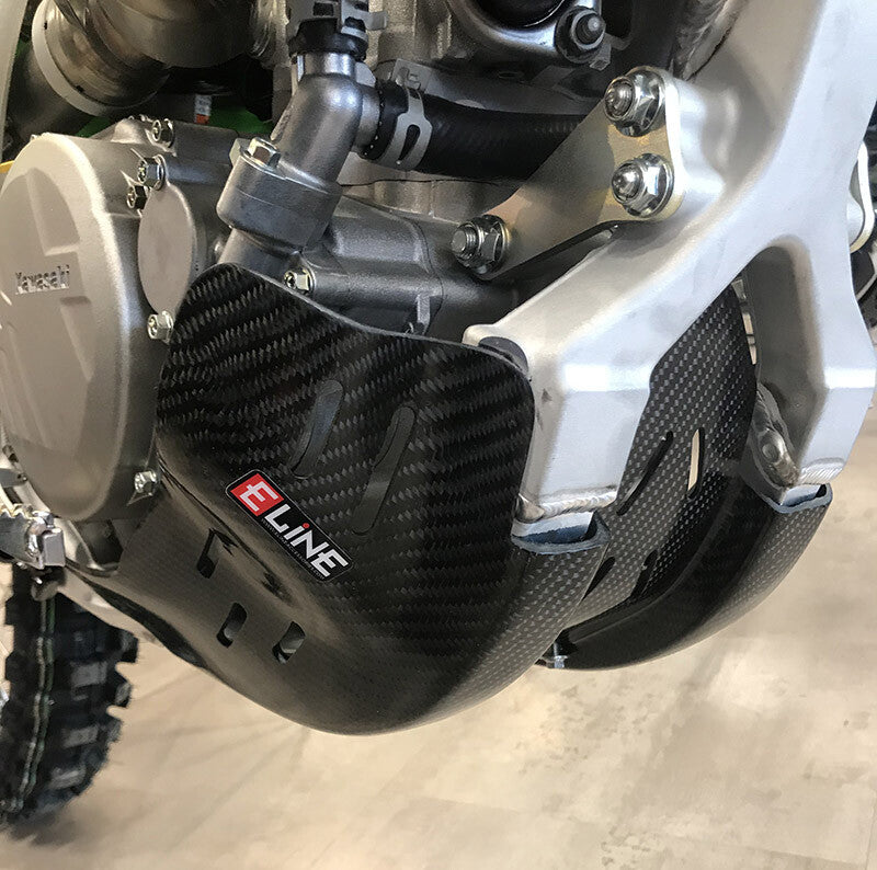 E-Line Accessories Carbon Fiber Skid Plates - KSP45019 Kawasaki KX 450 / KX 250 2019-2024