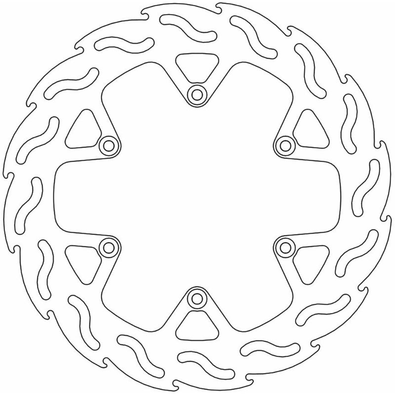 Moto-Master Flame Brake Rotor - 110600-PU For Beta Dirt Bikes 2013-2024 | Gas Gas 450F 2023-2024 | Husqvarna 450 Rally 2016-2020