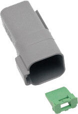 Namz Custom Cycle 850-08012 DR-6G 6-WIRE GREY DEUTSCH RCPTCL & WDGLCK HD# 72126-94GY