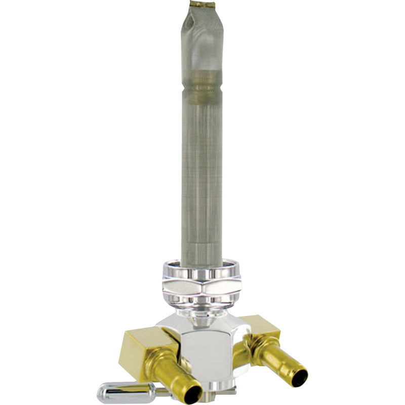 PINGEL 0705-0551 3311-D-AH Power-Flo™ Dual Outlet Reserve Fuel Valve Power Flo™ Fuel Valve - 22 mm - Hex - 90° - Aluminum