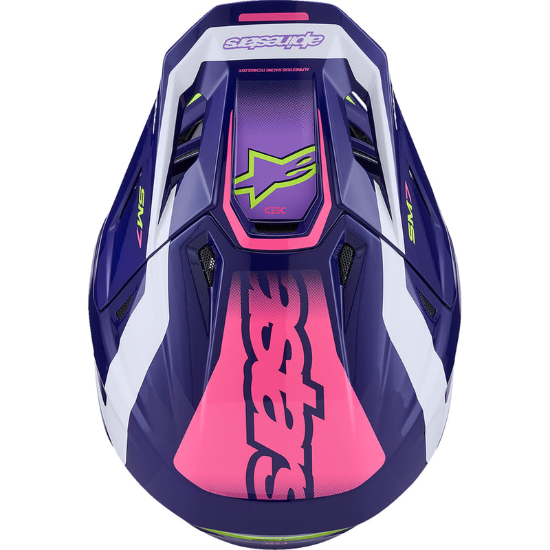 ALPINESTARS SM7 Deed Helmet - Gloss Purple/Pink
