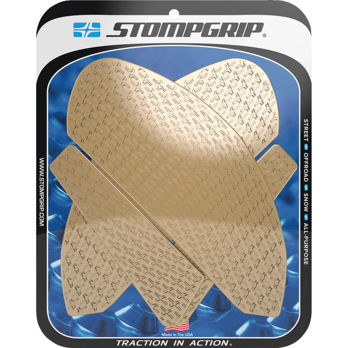 STOMPGRIP 4320-2798 55-14-0182C Icon Profile Traction Pad Tank Grips Traction Pad Tank Grips - Icon - Clear - YZF-R7