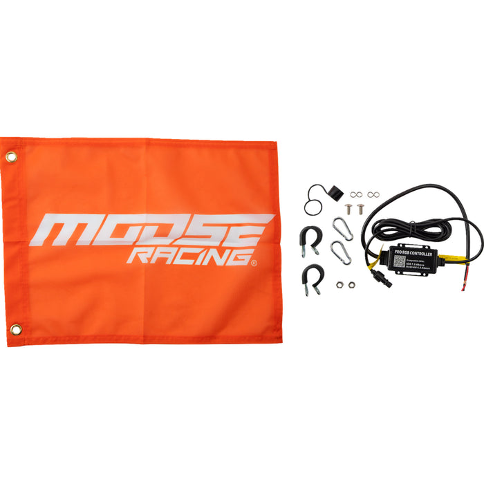 MOOSE OFFROAD 2040-3033 SB-RGBBT-131-PU Bluetooth Whip Light 3' Whip Light - RGB - Black