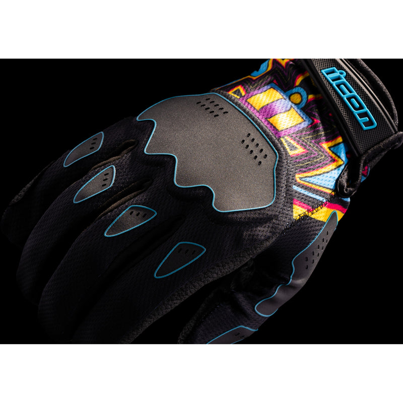 ICON 3301-4642 Hooligan™ Lucky Lid Gloves Hooligan Lucky Lid™ Gloves - Black - Medium