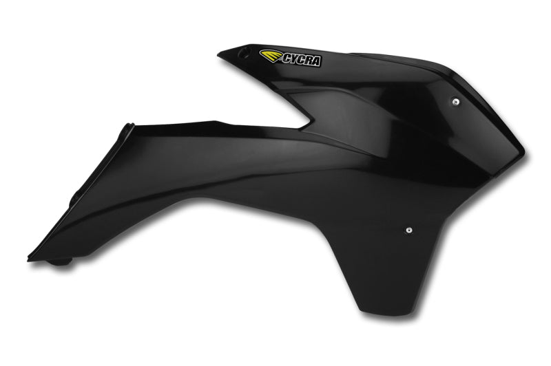 Cycra 1CYC-1899-12 13-15 KTM 125 SX Powerflow Radiator Shrouds - Black - Photo - Primary