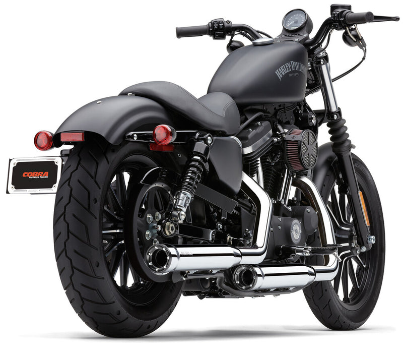 Cobra 3" RPT Slip-ONS Chrome Sportster - 6081 For Harley Sportster / Sportster S 2014-2022