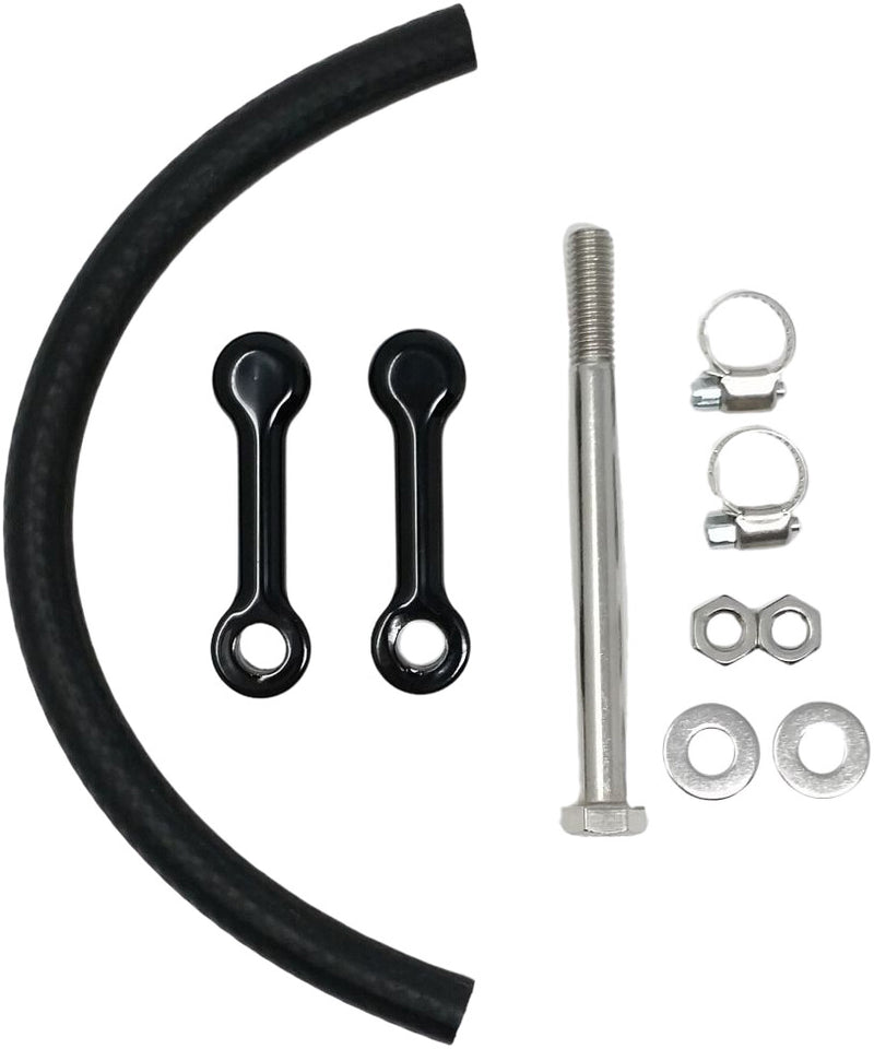 Dk Custom Products Billet Tank Lift Kit 2" ` Powder Coat Black - DK-SFT-TLK-2 For Harley Softail 1999-2017