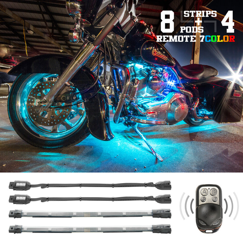 Xk Glow 12PC 7 Color Remote - XK034016