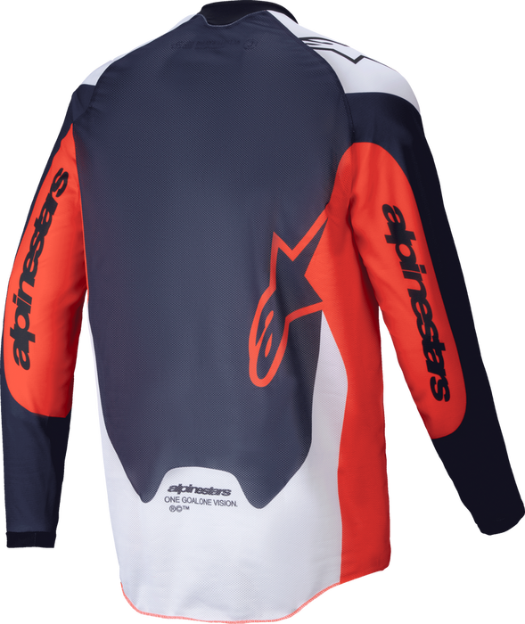 Alpinestars 482-00066L 3760125-7162- L PRO-DURA JERSEY NAVY/HOT ORANGE/WHITE LG
