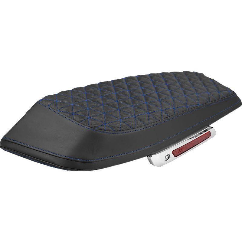 SADDLEMEN 3501-2362 L870-23-21101 Saddlebag Lid Covers tri-gripper - blue stitch - flh/flt '23-'25