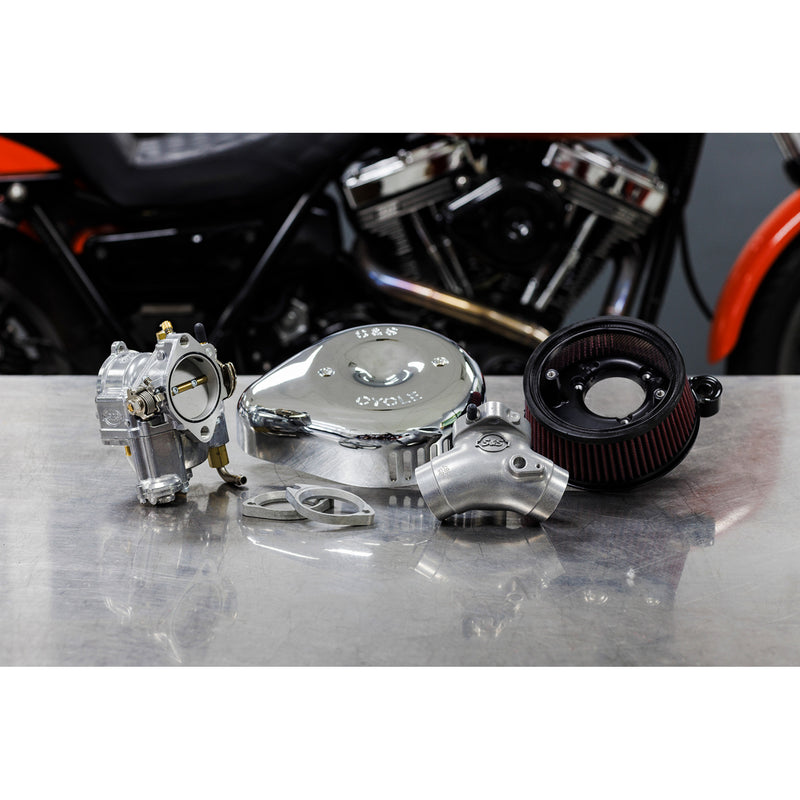 S&S Cycle Carburetor W Stealth Air Cleaner - 110-0150 For Harley Motorcycles 1999-2005
