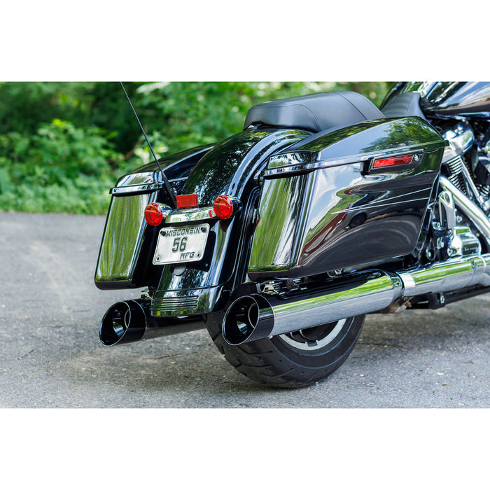 S&S CYCLE 1801-1494 550-1011 4-1/2" MK45 Cutlass Performance Mufflers - 4-1/2" Chrome MK45 Cutlass Performance Mufflers