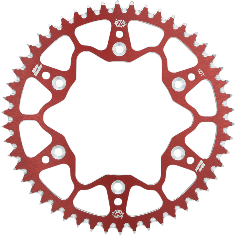 MOTO-MASTER 1211-2100 620022350 7075 Aluminum Rear Sprocket 50 tooth - red - honda