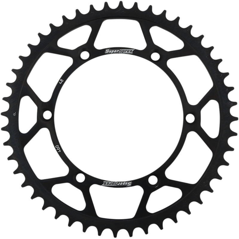 Supersprox Sprocket - RFE-460-48-BLK For Kawasaki Dirt Bikes 1986-2022 | Suzuki RMZ 250 2004-2006