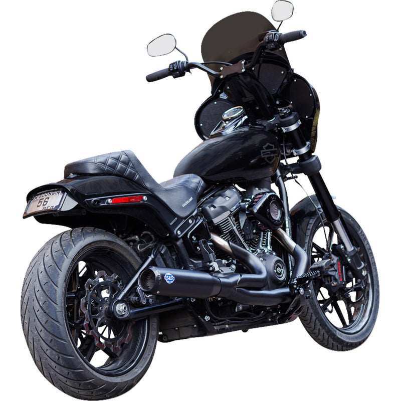 S&S Cycle Qualifier 2-Into-1 Exhaust System - 550-1104 For Harley Softail 2018-2024