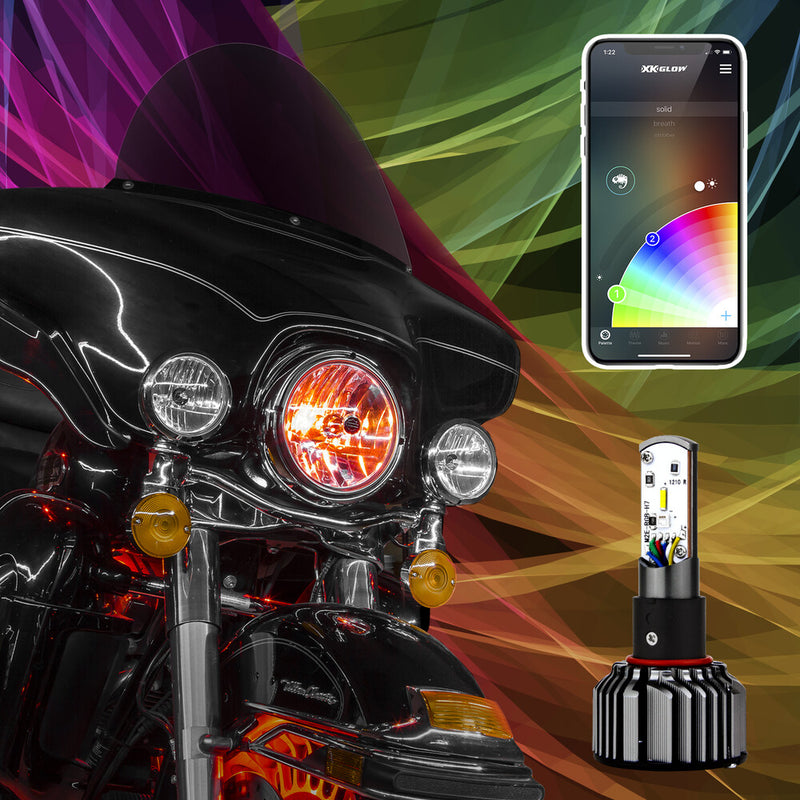 Xk Glow RGB H4 LED Bulb Kit - XK045004-H4-M
