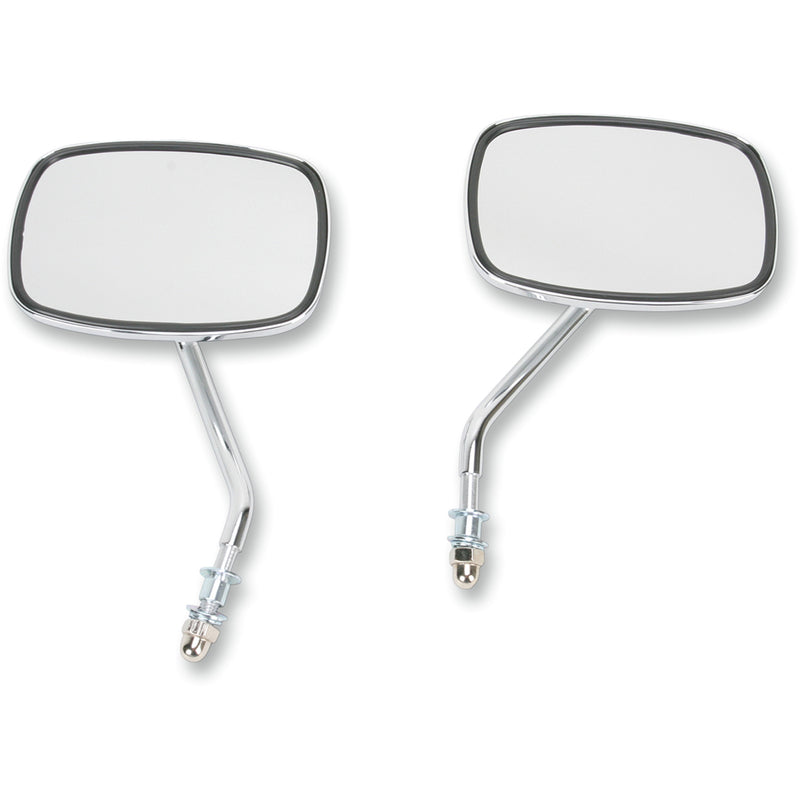 EMGO 2021706 20-21706 Die-Cast Custom Mirror — Short Die-Cast Mirror - Short Stem