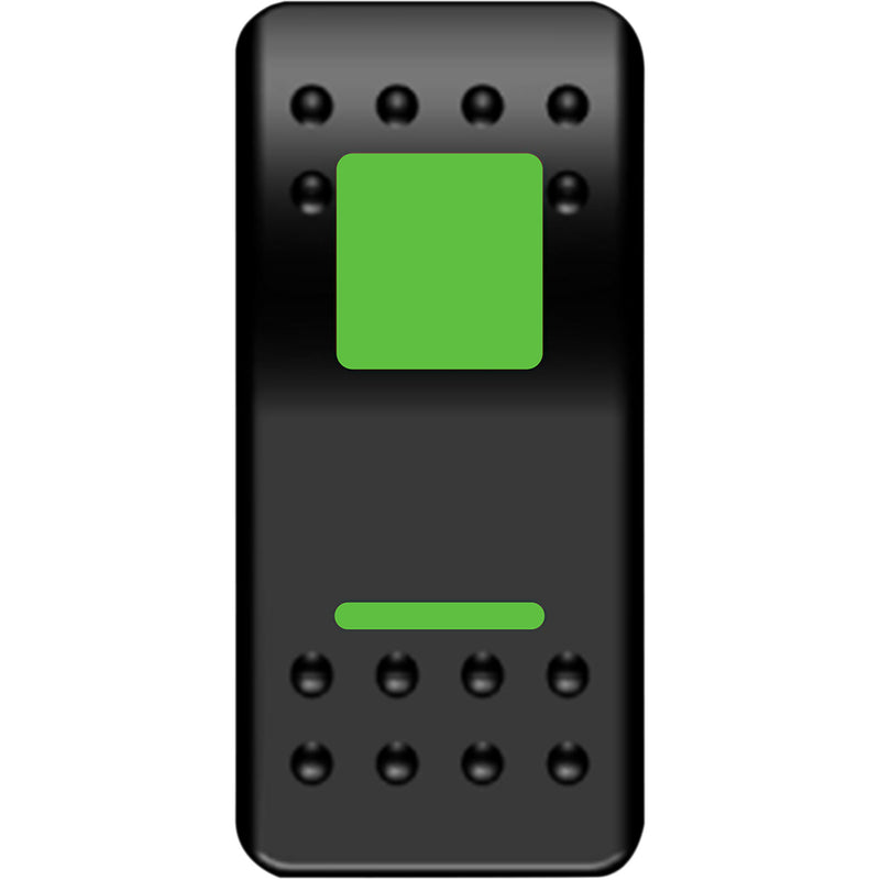 MOOSE OFFROAD 2106-0483 GNG-PWR Rocker Switch on/off - green