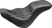 Mustang Motorcycle 79335 Mustang 18-21 Harley Fat Bob Standard Touring Recessed Passenger Seat - Black - Photo - Primary