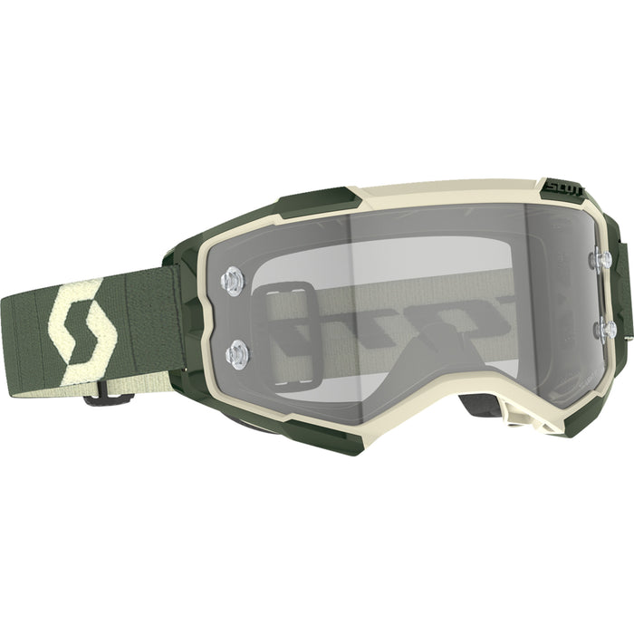 SCOTT 2601-3842 272827-6312327 Fury LS Goggle kaki green - light sensitive - gray