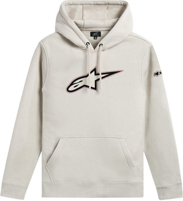 Alpinestars 482-76328L 1215-51600-204-L INSIGNIA HOODIE OFF WHITE LG