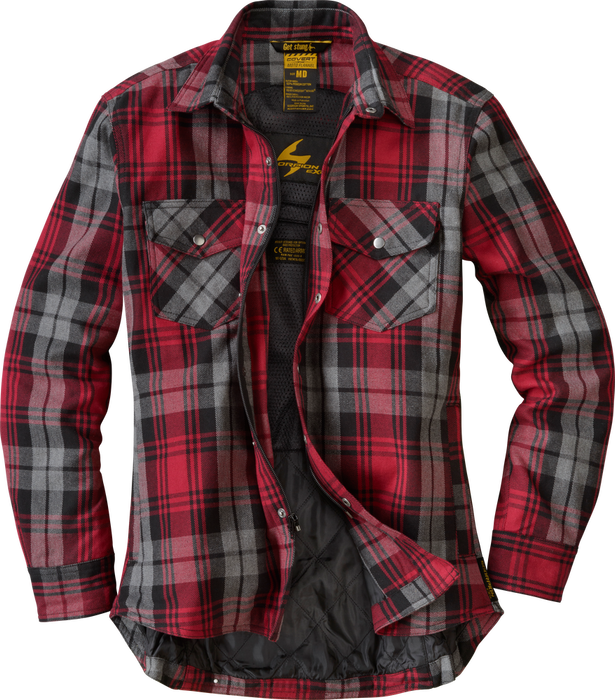 Scorpion Exo 75-6119XS 52211-2 COVERT WOMENS FLANNEL RED/GREY XS