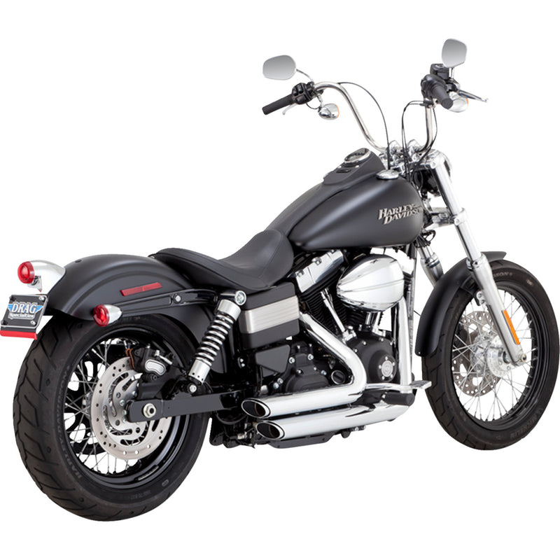 Vance & Hines Shortshots 2-Into-2 Exhaust System - 17327 For Harley Dyna 2012-2017