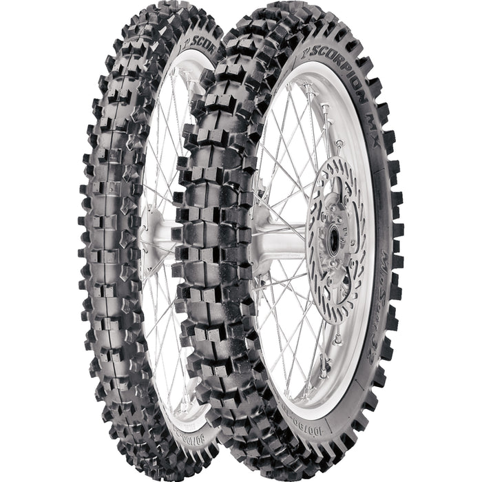 PIRELLI 0313-0886 3841900 Scorpion™ MX32 Mid Soft Tire Tire - Scorpion™ MX32 Mid Soft - Front - 60/100-12 - 36M