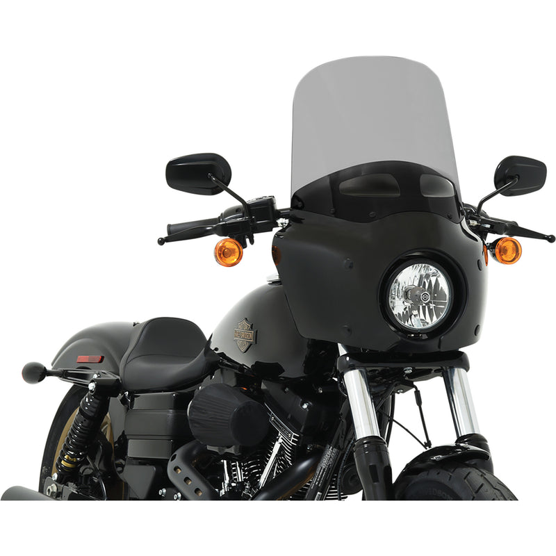 MEMPHIS SHADES 2350-0465 MEP87612 Road Warrior Windshield — Includes Vent - Vented - Black Smoke - 15"