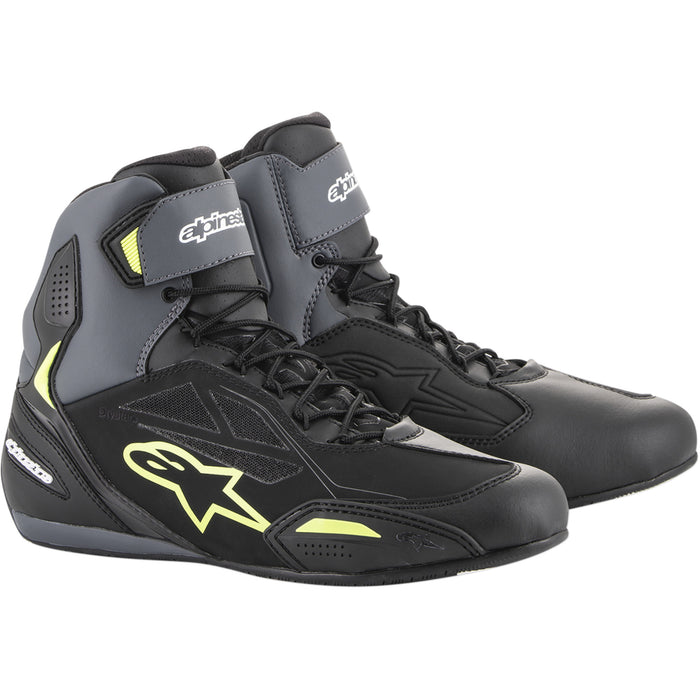 ALPINESTARS Faster-3 Drystar® Riding Shoes Black/Gray/Yellow - US