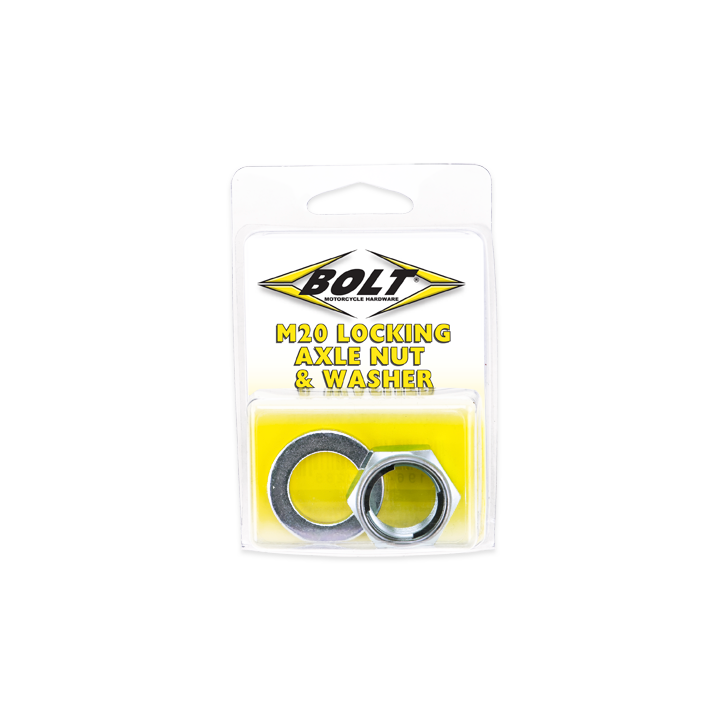 Bolt Locking Axle NUT 20MM - AXN20 For Yamaha Dirt Bikes 1999-2024 | Kawasaki Dirt Bikes 1985-2004