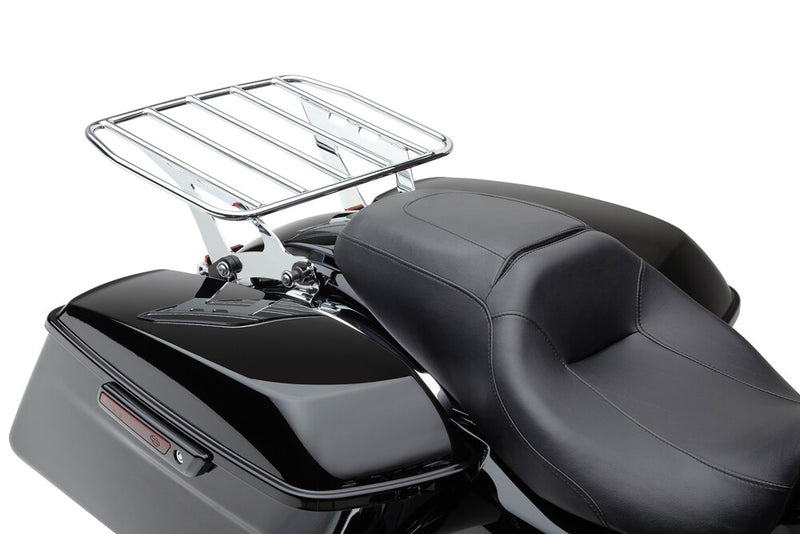 Cobra Detach BIG-A Flat Luggage RK Chrome FLH FLT - 602-2800 For Harley Touring 1997-2026