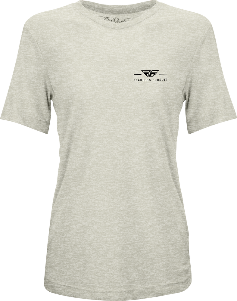 Fly Racing 356-00542X 356-00542X WOMEN'S FLY MOTTO TEE CREAM 2X