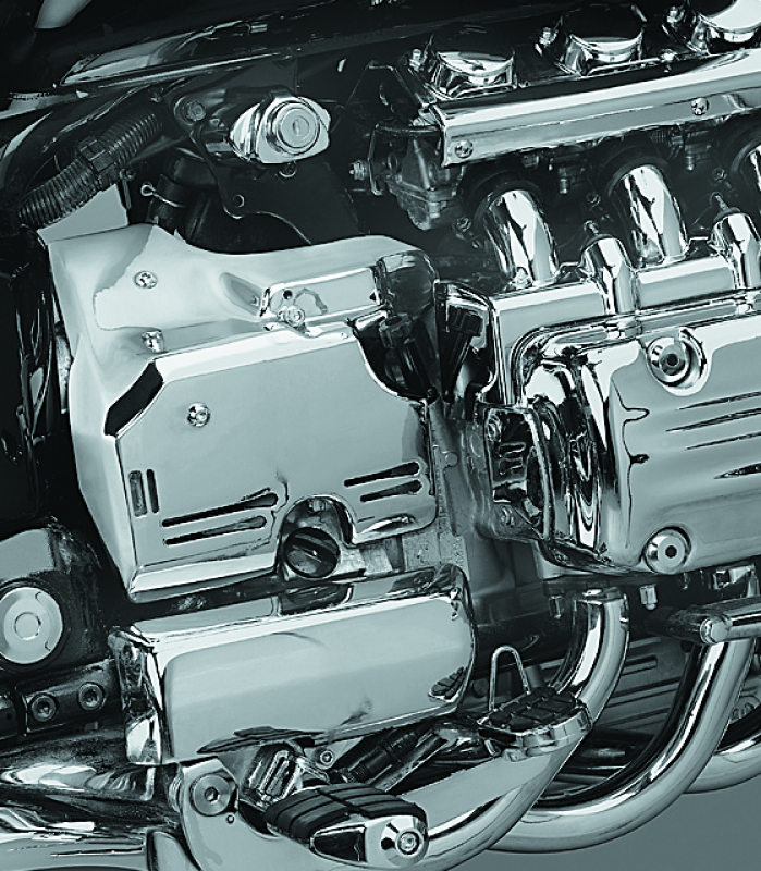 Kuryakyn 7710 Transmission Side Cover Set 97-04 Honda Valkyrie Chrome - User 1