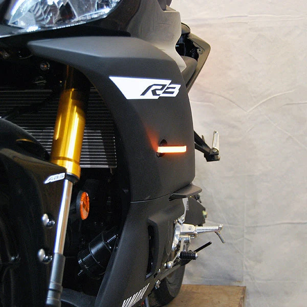 New Rage Cycles Front LED Turn Signals - R3-FB-BO Yamaha R3 2019-2025