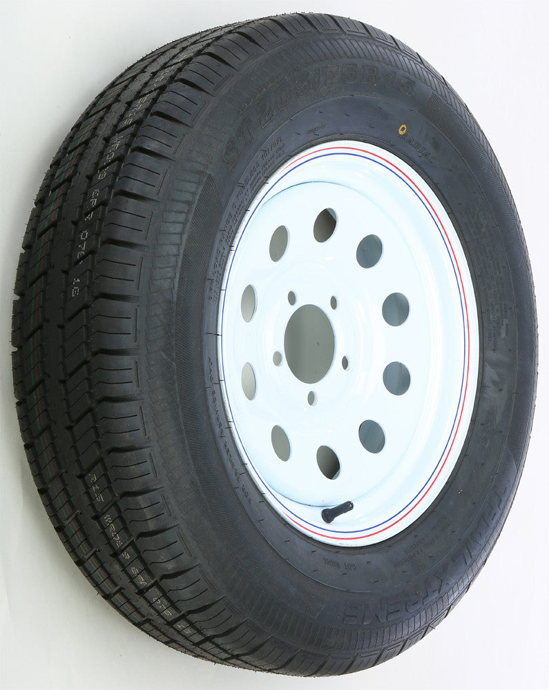 Awc 58-8174 TA2055012-71R205C-A TRAILER TIRE AND WHEEL ASSEMBLY WHITE