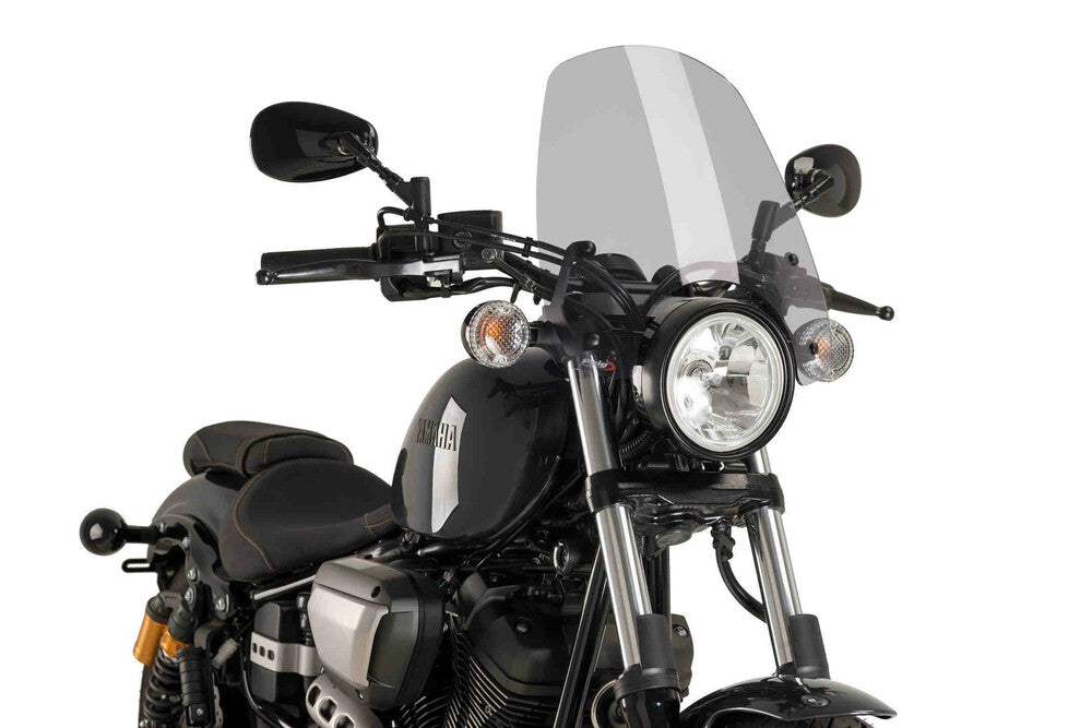 Puig Hi-tech Parts 561-09438S 9438H WINDSCREEN NAKED NEW GEN TOURING SMOKE YAM