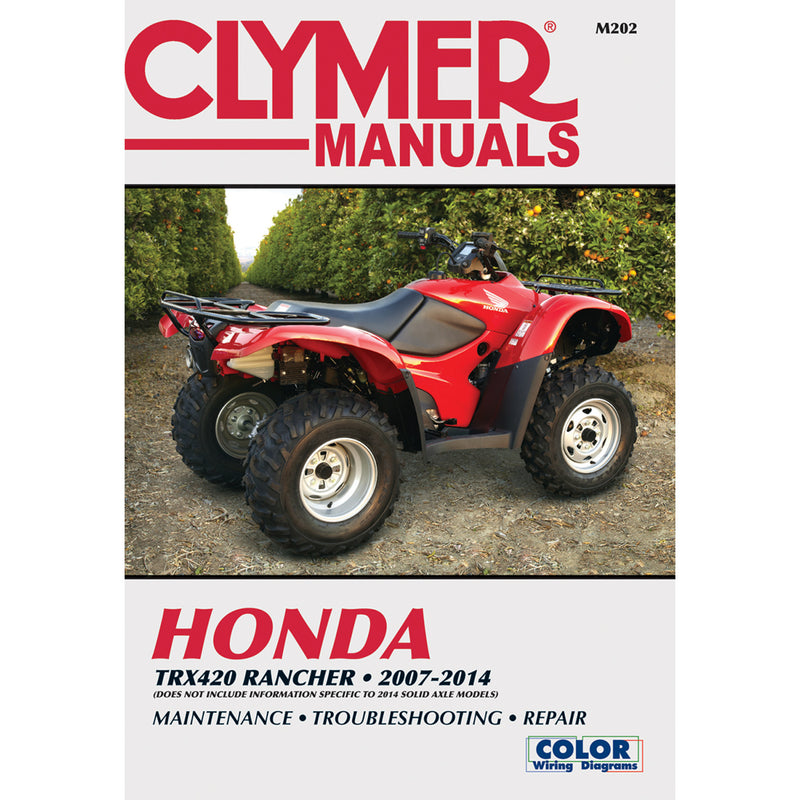 Clymer Service Manual - CM202 Honda TRX400FA FourTrax Rancher 2007