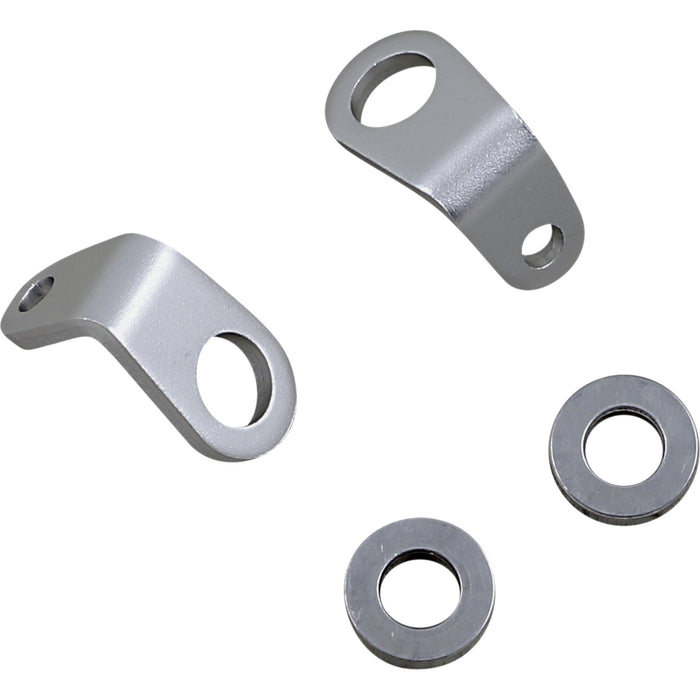 CUSTOM DYNAMICS 2040-2716 CD-MICRO-L Micro Turn Signal Mount Mount - Micro Turn Signal - L-Bracket - Silver