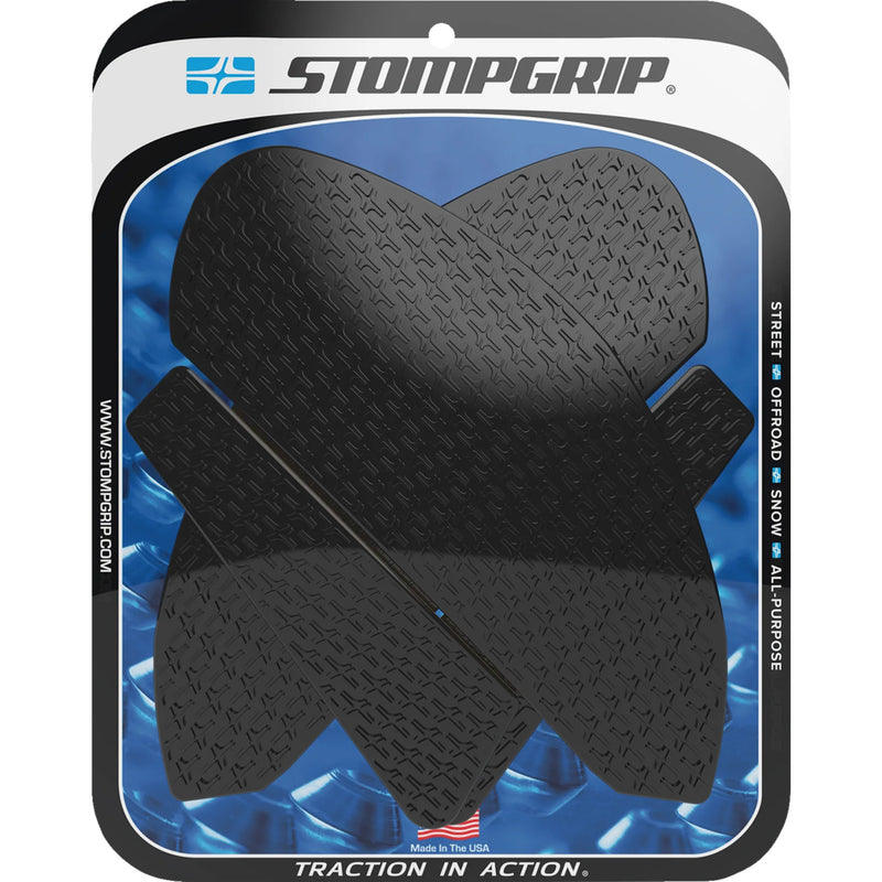 STOMPGRIP 4320-2671 55-14-0182B Icon Profile Traction Pad Tank Grips Traction Pad Tank Grips - Icon - Black - YZF-R7