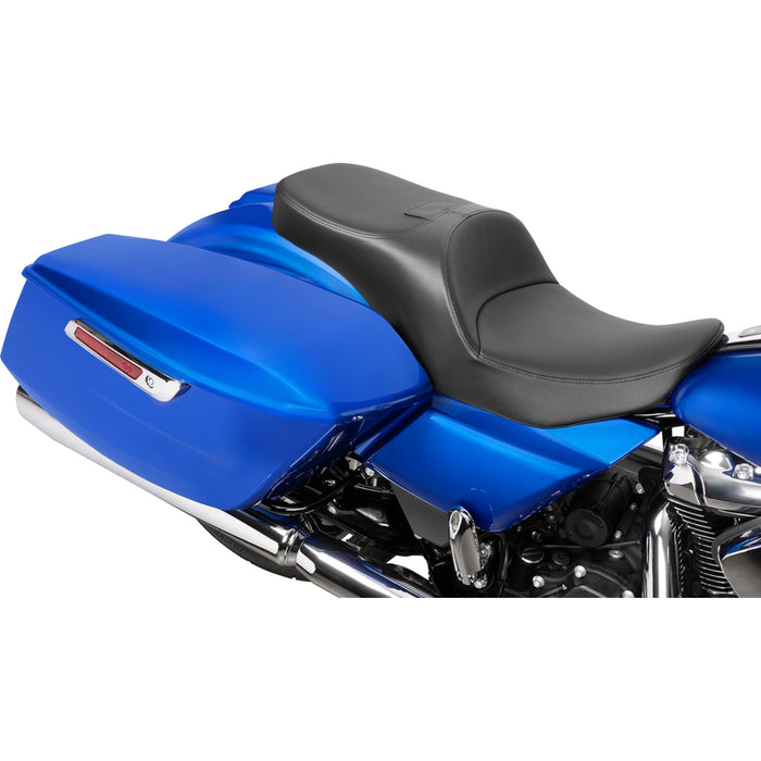 DRAG SPECIALTIES SEATS 0801-2101 Freedom Touring Seat Freedom Seat - Black - Vinyl/Solar Leather - Smooth - FLT/FLH '23-'25
