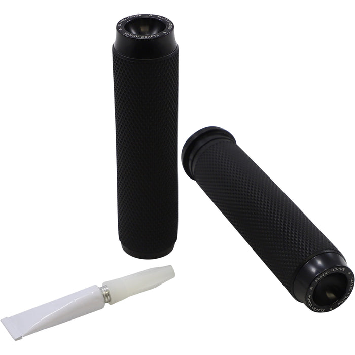 ROUGH CRAFTS 0630-2721 RC-500-002 Grips - Knurled - TBW - Black