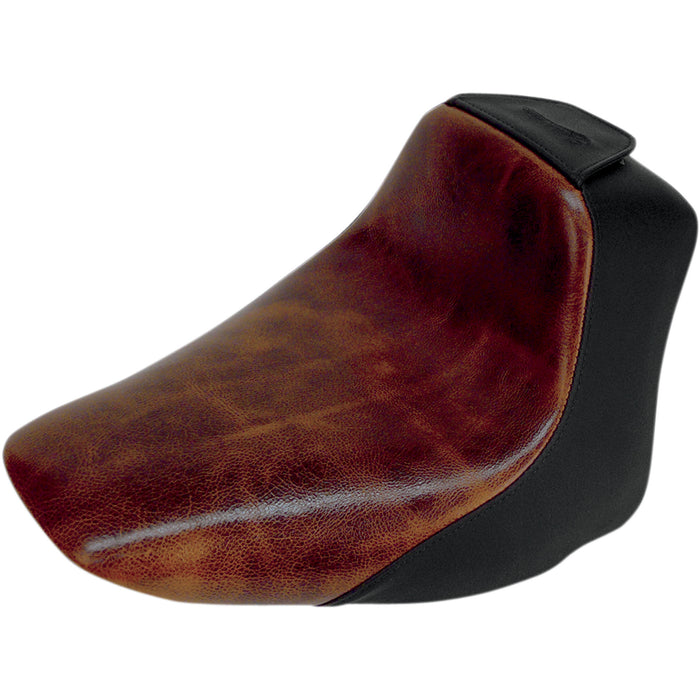 SADDLEMEN 0802-0750 806-15-0041B Renegade™ Lariat Leather Solo Seat - FLSTN/C