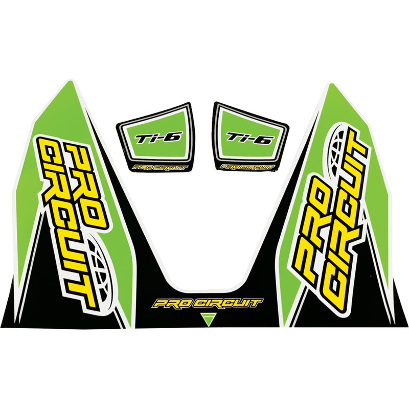 PRO CIRCUIT 1860-2276 DC22TI6-GRN Ti-6 Exhaust Decals Ti-6 Decal - Green